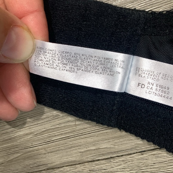 WACOAL Awareness Underwire Seamless Black Bra #85567 size 34H - Picture 11 of 13